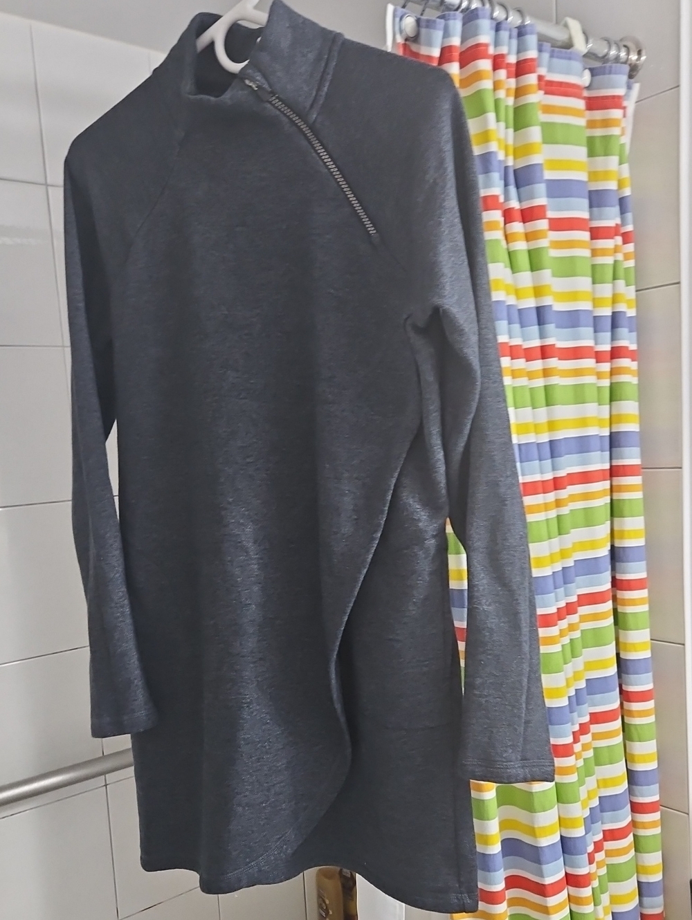 RBX Life Active Faux Wrap Front Grey Jersey Size Medium
